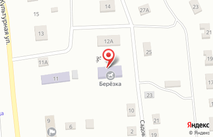 Детский сад общеразвивающего вида с приоритетным осуществлением деятельности по физическому развитию детей Березка на карте