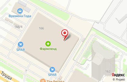 Челябинский филиал Банкомат, ЮниКредит Банк на улице Труда, 166 на карте