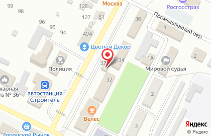 Ясные зори в Белгороде на карте