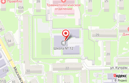 Средняя общеобразовательная школа с углубленным изучением английского языка №12 в Пятигорске на карте