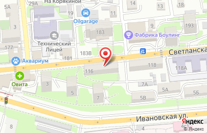 Участковый пункт полиции №10 на Светланской улице на карте
