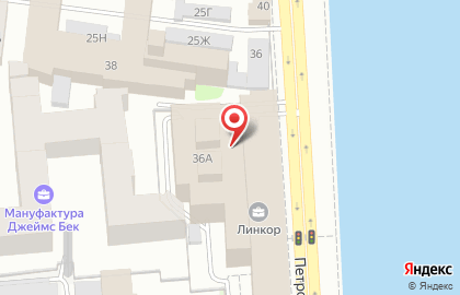 Беркут на Петроградской набережной на карте