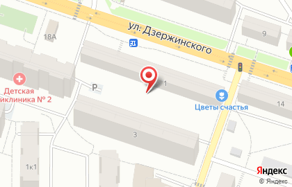 Сеть пунктов приема платежей, ООО ВЯТКАСВЯЗЬСЕРВИС на улице Дзержинского на карте