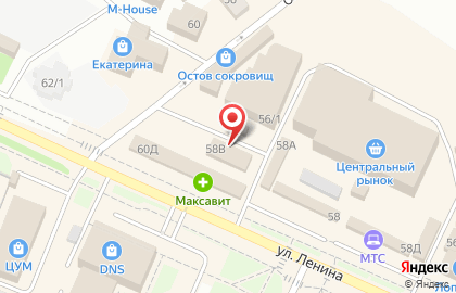 Магазин хозяйственных товаров Золушка на улице Ленина на карте