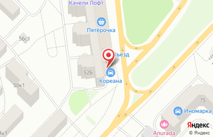 Федеральная сеть магазинов по продаже запчастей для корейских автомобилей Кореана на проспекте 25-го Октября в Гатчине на карте
