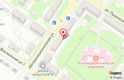 Салон красоты Дебют на Интернациональной улице на карте