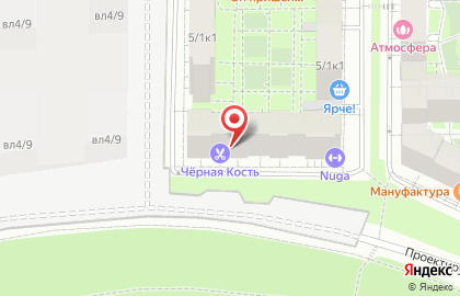 Мужская парикмахерская Черная Кость в Измайлово на карте