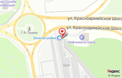 Магазин рыболовных принадлежностей Золотая рыбка на карте