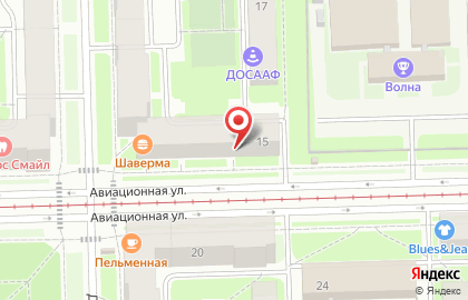 Продуктовый магазин деревенских продуктов на Авиационной улице на карте