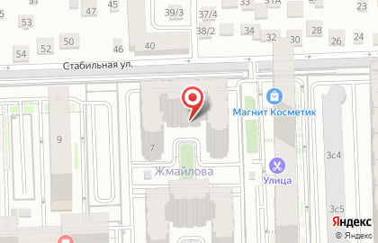 Продуктовый магазин Ёжик на Стабильной улице на карте
