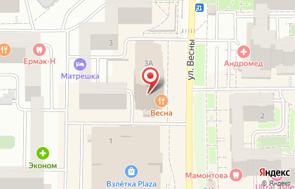 Сервисный центр Scvich на улице Весны на карте