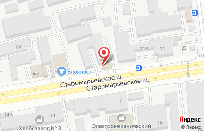 Магазин шин и дисков на Старомарьевском шоссе на карте