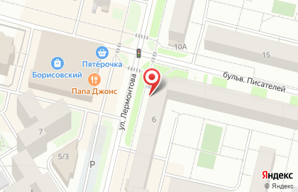 Оператор сотовой связи Мотив на улице Лермонтова на карте