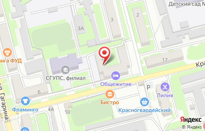 Общежитие, СГУПС на карте