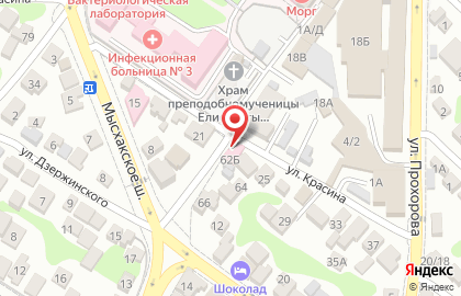 Салон ритуальных услуг Ангел в Новороссийске на карте