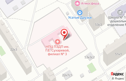 Психоневрологический Детский Санаторий # 30 Департамента Здравоохранения г. Москвы сао на карте