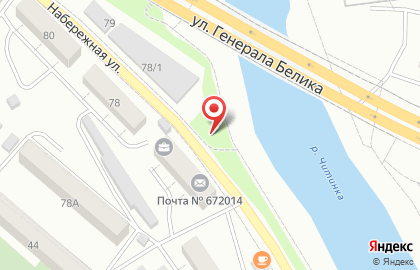 Шиномонтажная мастерская на Набережной, 76Б на карте