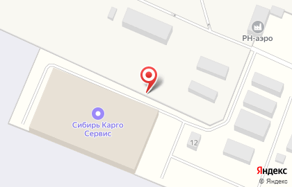 Грузовой терминал Сибирь Карго Сервис на улице Аэропорт на карте