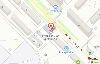 Участковая избирательная комиссия №36 на улице Металлургов на карте