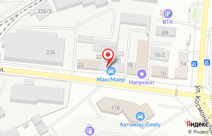 Магазин автозапчастей АзиаТ в Советском районе на карте