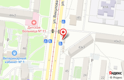Продуктовый магазин Кив в Верх-Исетском районе на карте