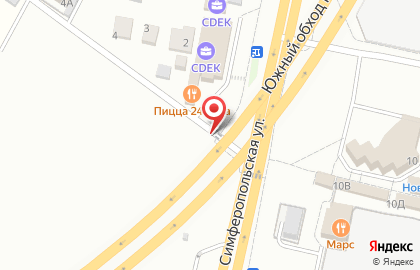 Киоск фастфудной продукции, г. Климовск на Симферопольской улице на карте