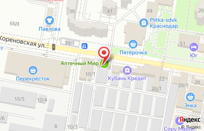 Студия робототехники Робокуб на Кореновской улице на карте