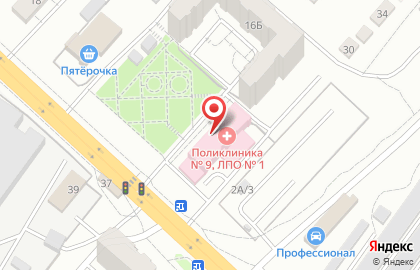 Саратовская Городская Поликлиника № 9 на Московском шоссе 2 к1 на карте