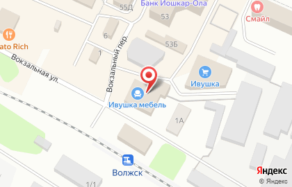 Ивушка в Волжске на карте