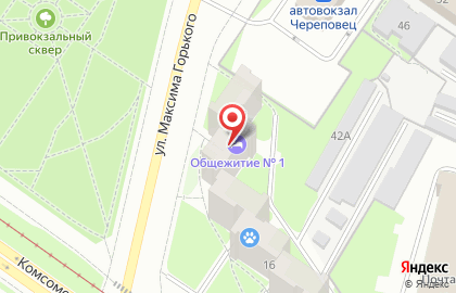 Булочная на Горького на карте