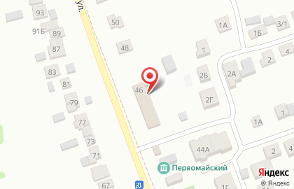 Отделение почтовой связи №91 на Центральной улице на карте