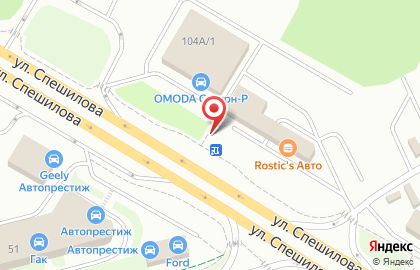 Автоэвакуаторы и аварийные комиссары на улице Спешилова на карте