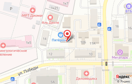 Супермаркет Пятёрочка в Москве на карте