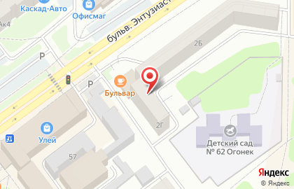 Фигаро на бульваре Энтузиастов на карте