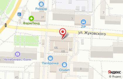 Магазин фруктов и овощей на улице Жуковского на карте