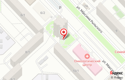 Продовольственный магазин на улице Максима Рыльского на карте