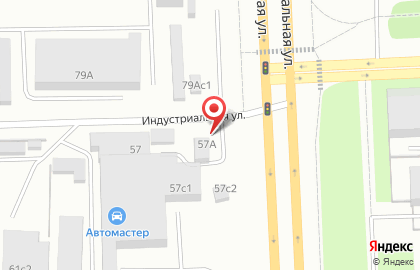 Продовольственный магазин Фортуна на Индустриальной улице на карте