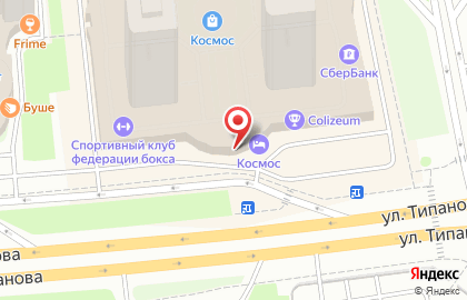 ТЦ Космос в Санкт-Петербурге на карте