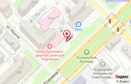 Киоск по продаже мороженого и полуфабрикатов Ледяной домик на улице Фрунзе на карте