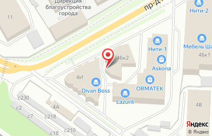 Мебельный салон Compass в проезде Яблочкова на карте