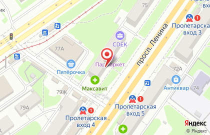 Салон оптики Оптика Нижегородская на проспекте Ленина, 77 на карте