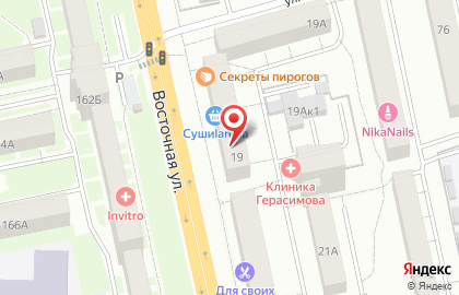 Торговая компания Арсенал-А на Восточной улице на карте