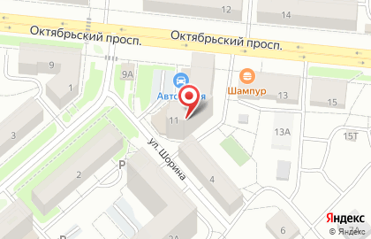 Магазин автозапчастей Автология на Октябрьском проспекте, 11 на карте