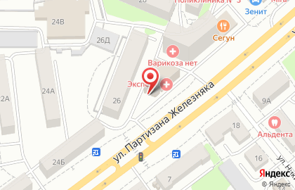 Компьютерная академия TOP на улице Партизана Железняка на карте