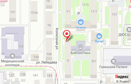 Продуктовый магазин Хлебосол на Колхозной улице на карте