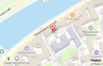 Адвокатский кабинет Венгеровой А.В. на Кадашёвской набережной на карте