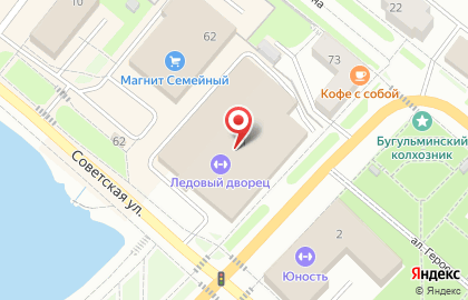 Ледовый дворец в Казани на карте