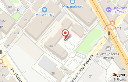 ОАО Банкомат, АКБ Абсолют Банк на улице Галиаскара Камала на карте