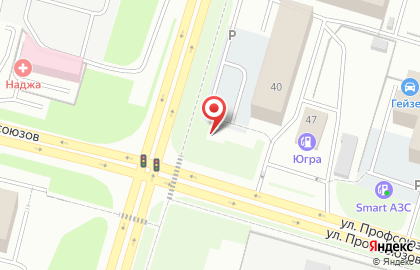 Шиномонтажная мастерская на улице Маяковского на карте