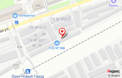 Автосервис в Оренбурге на карте